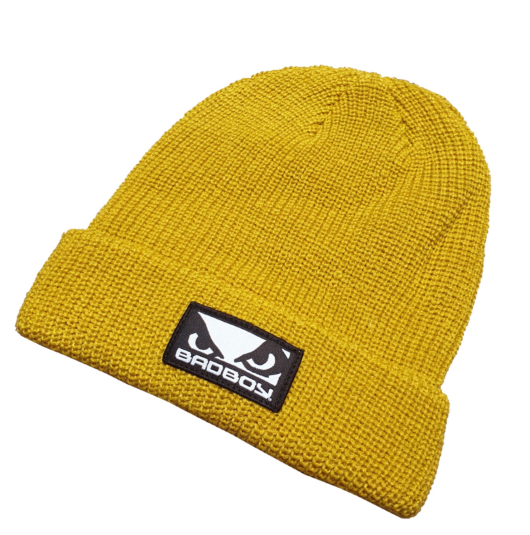 BAD BOY Logo Ribbed beanie-Yellow 