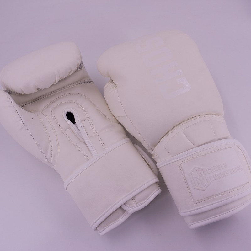 Chosen Defender Skintex Boxing Gloves-total white