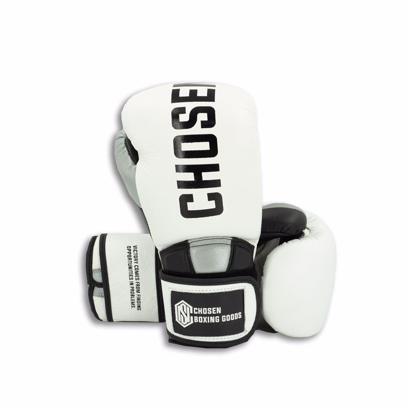 Chosen Supergel Premium Boxing Gloves-white/black