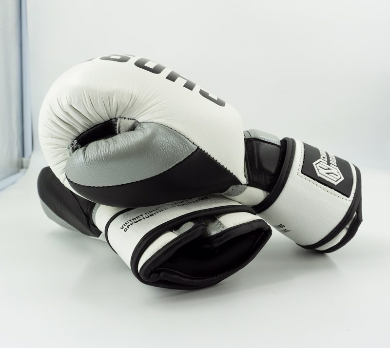 Chosen Supergel Premium Boxing Gloves-white/black