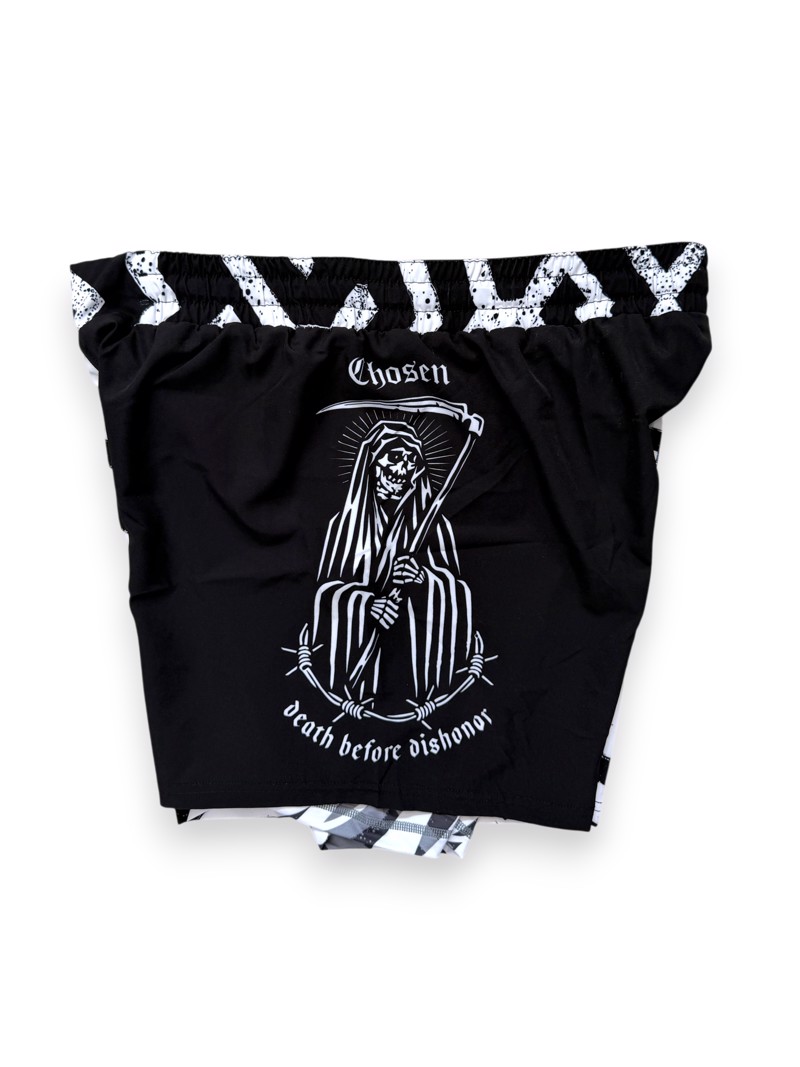 CHOSEN Dishonour Hybrid Fightshorts - Black