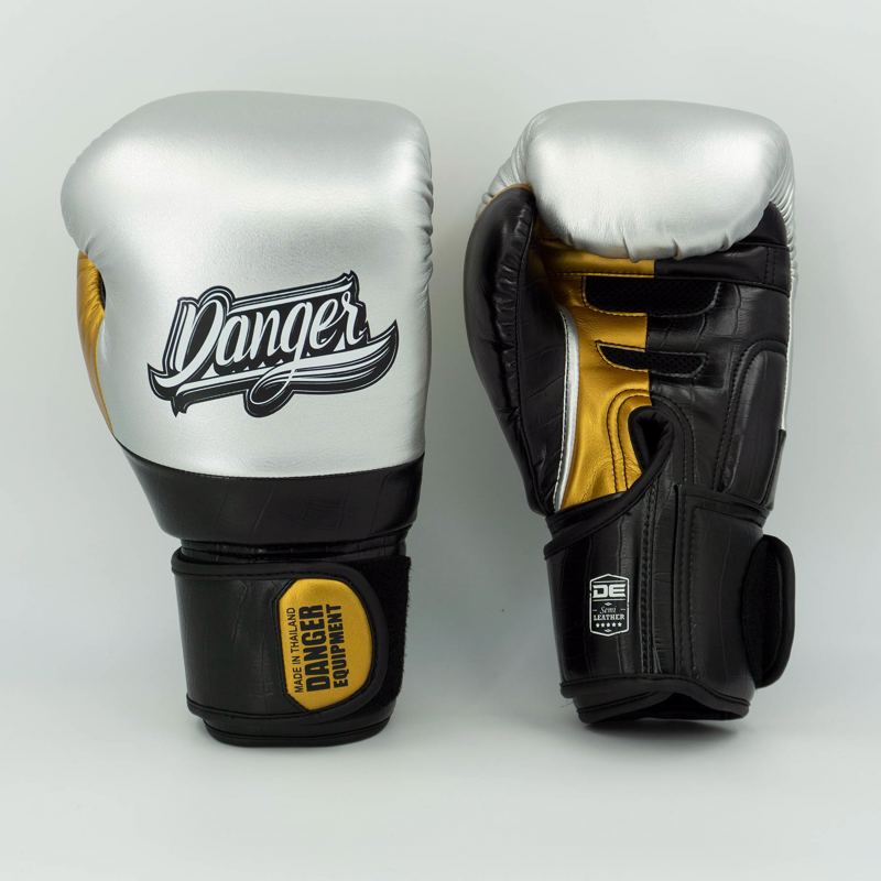 Danger evo Muay Thai Gloves-silver/black