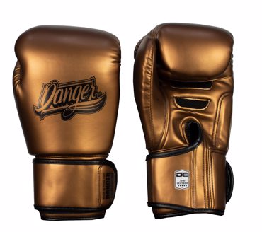 Danger Classic Muay Thai Gloves-Metallic BRonze