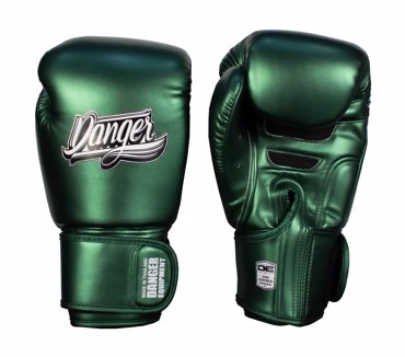Danger Classic Muay Thai Gloves-Metallic Green