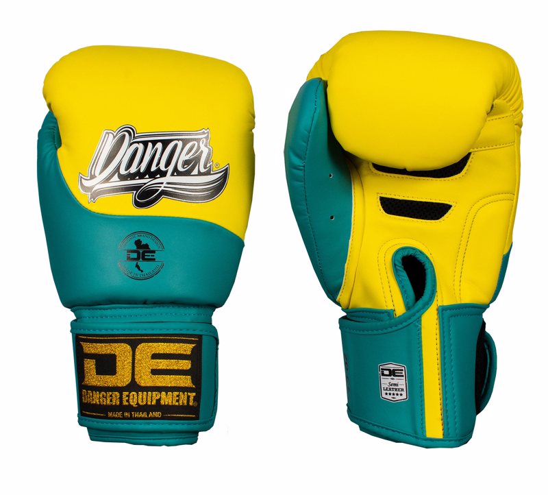 Danger Evolution Boxing Gloves-Yellow/Green