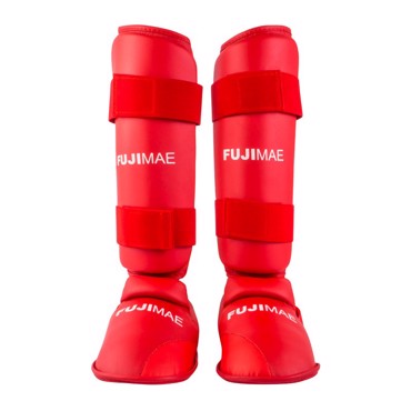 FUJIMAE Removable Shin&Instep Guards -RED
