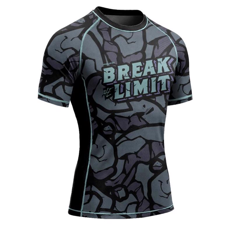 PRIDE OR DIE break the limit RASHGUARD - BLACk