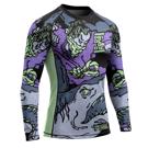 PRIDE OR DIE dangerous water 2 L/S RASHGUARD - BLACk