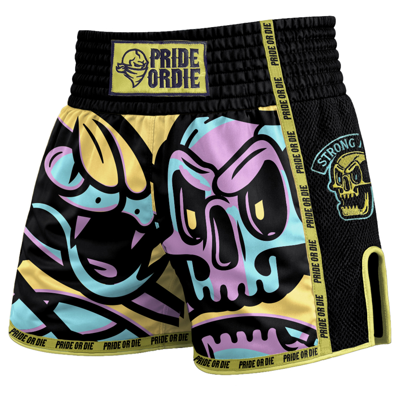 Pride Or Die cold instinct Thai shorts - black
