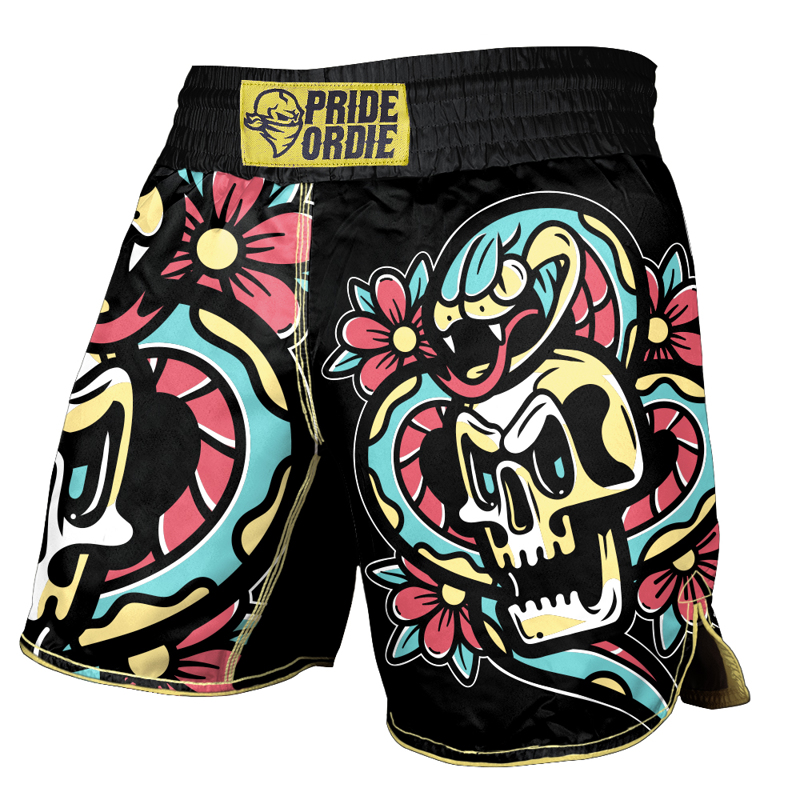 Pride Or Die Cold instinct MMA Shorts - Black