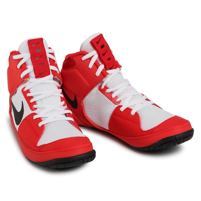 red nike wrestling shoes