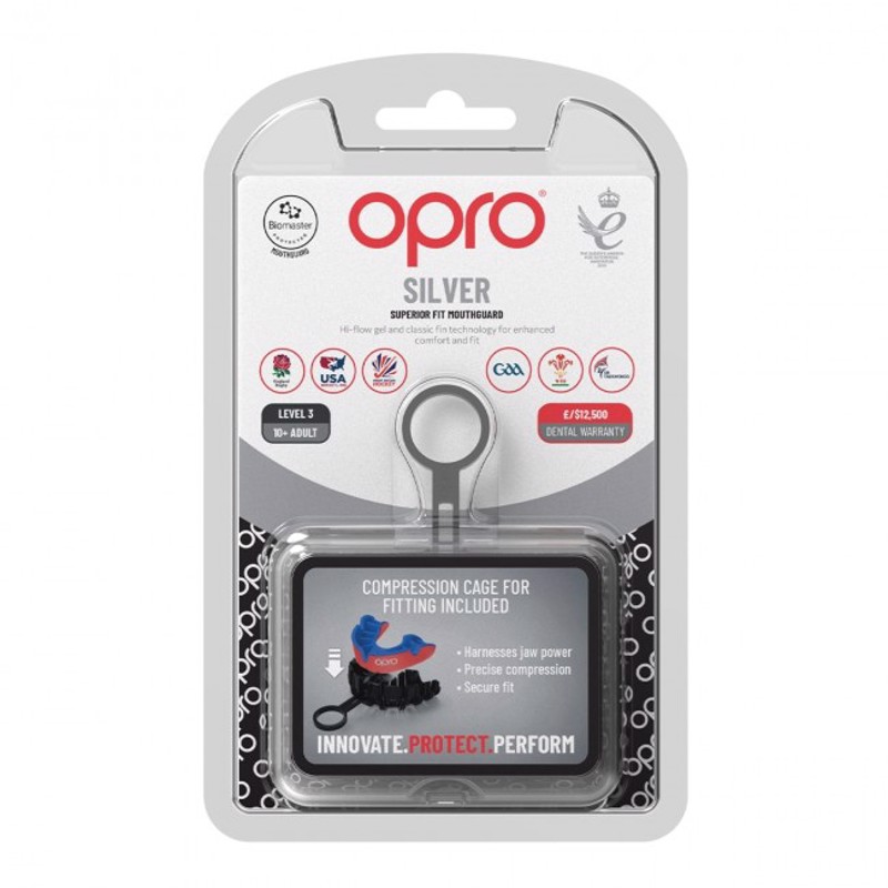 Opro Silver GEN5 mouthguard ENILIKON- red
