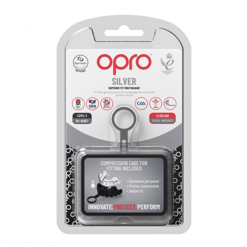 Opro Silver GEN5 mouthguard ENILIKON - clear