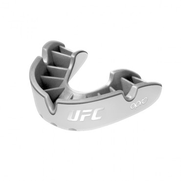 Opro Silver GEN5 UFC mouthguard - white/silver