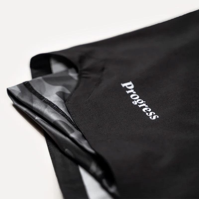 PROGRESS steel camo grappling shorts - black