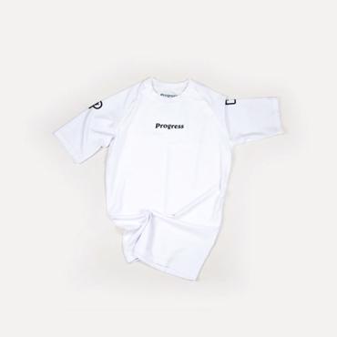 PROGRESS Academy S/S Rashguard- White