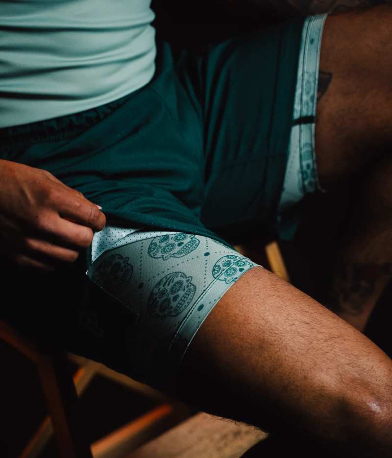 PROGRESS Hybrid calavera grappling shorts - green