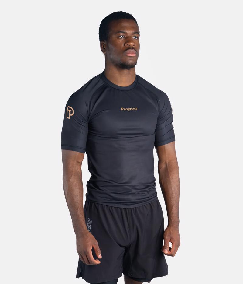 PROGRESS eagle rashguard - black