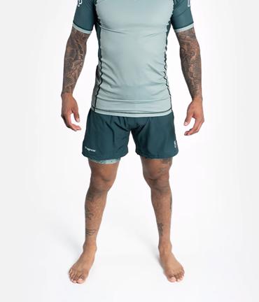 PROGRESS Hybrid calavera grappling shorts - green