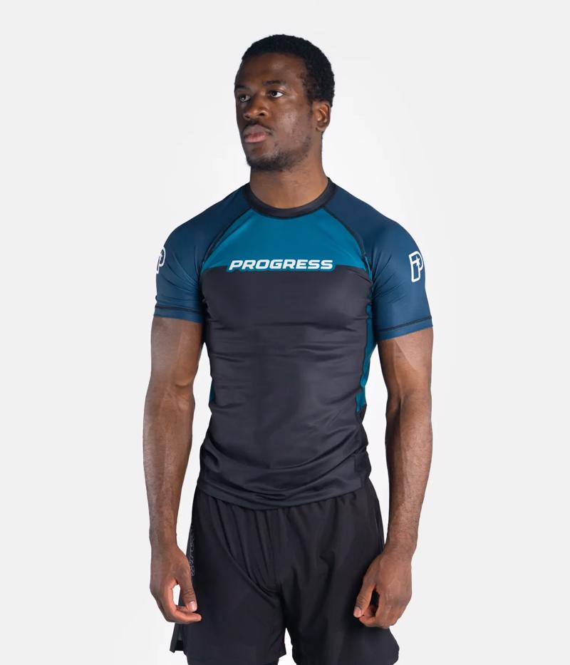 PROGRESS sugar skull rashguard - black
