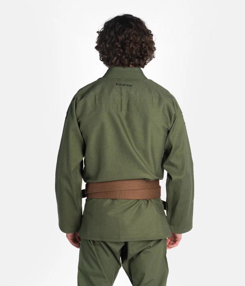 Progress Academy jiu jitsu gi - forrest green