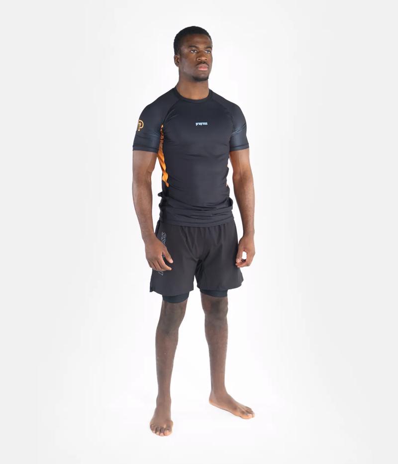 PROGRESS creonte rashguard - black