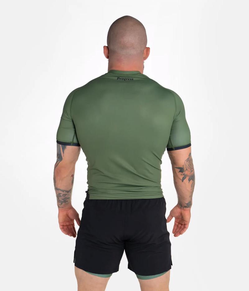 PROGRESS Academy+ rashguard - khaki V2