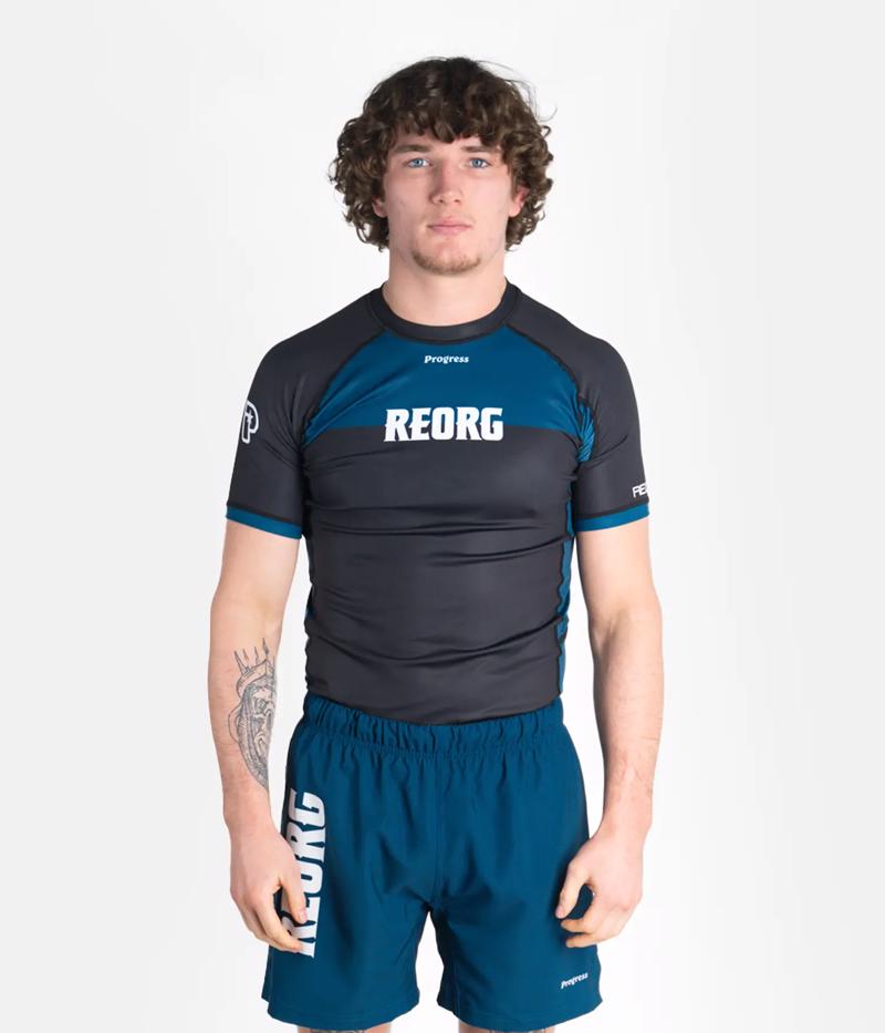 PROGRESS reorg rashguard - black