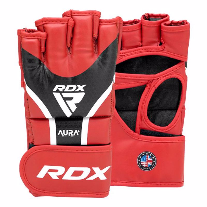 RDX GRAPPLING GLOVES SHOOTER AURA PLUS T-17 - red