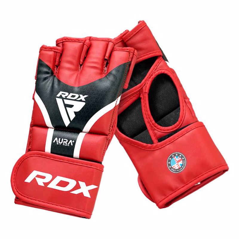 RDX GRAPPLING GLOVES SHOOTER AURA PLUS T-17 - red