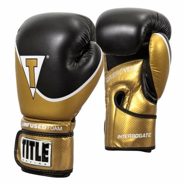Title Boxing Gloves Infused-foam Interrogate - gold