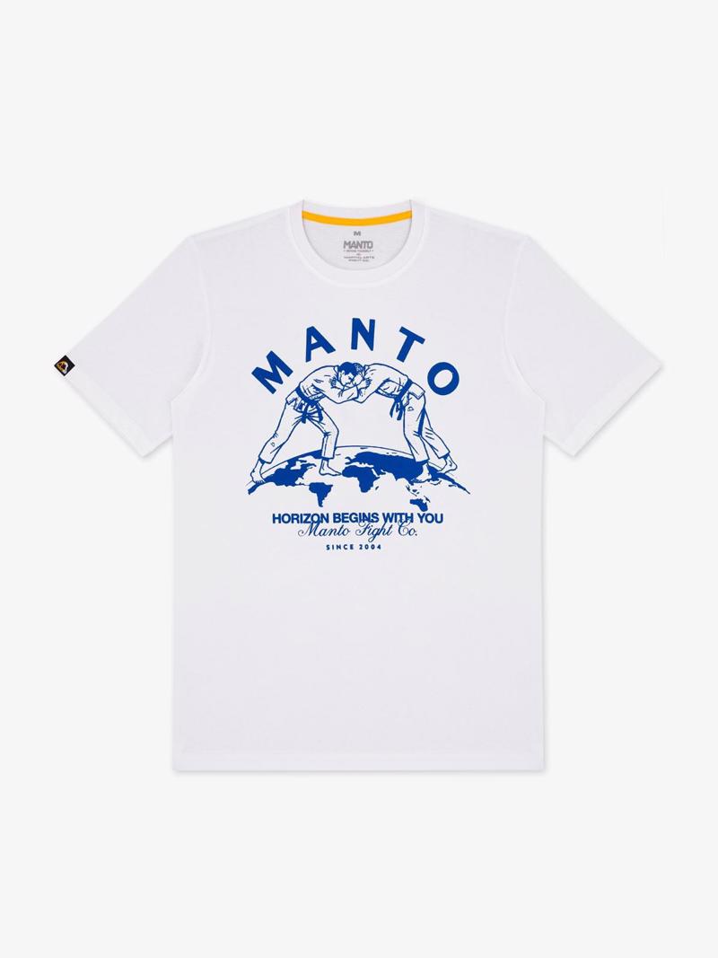 MANTO HORIZON tshirt- white