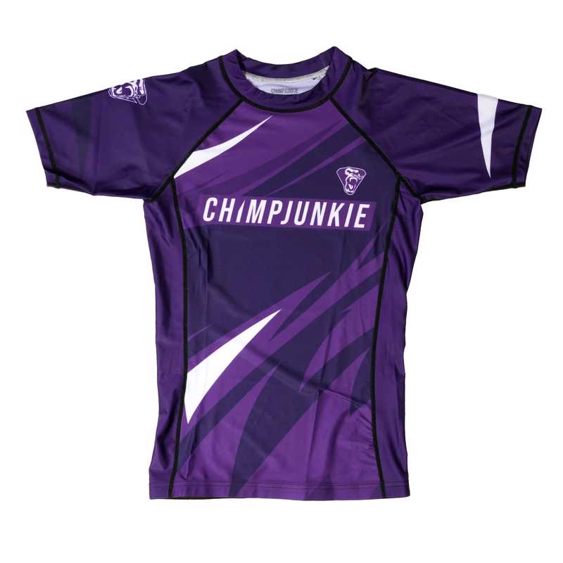 Chimpjunkie Assault Ranked Rashguard-purple