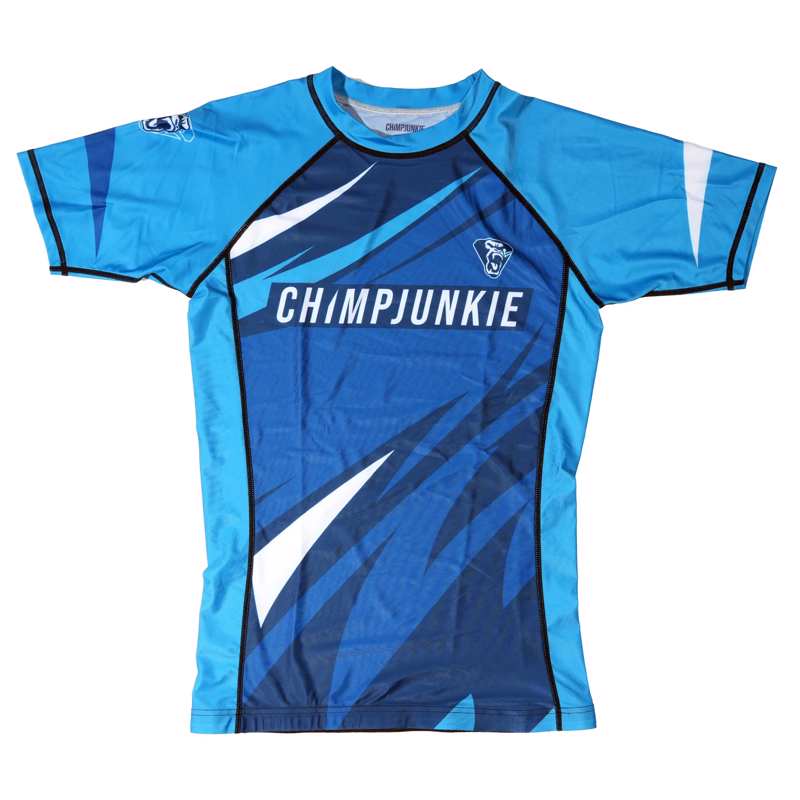 Chimpjunkie Assault Ranked Rashguard-blue