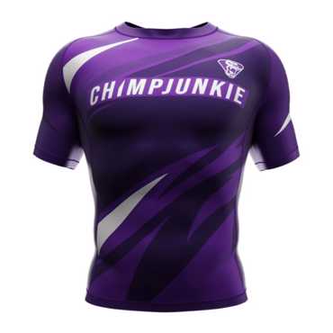 Chimpjunkie Assault Ranked Rashguard-purple