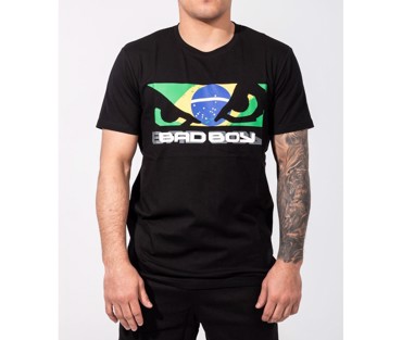 BAD BOY brazilian flag t-shirt - black