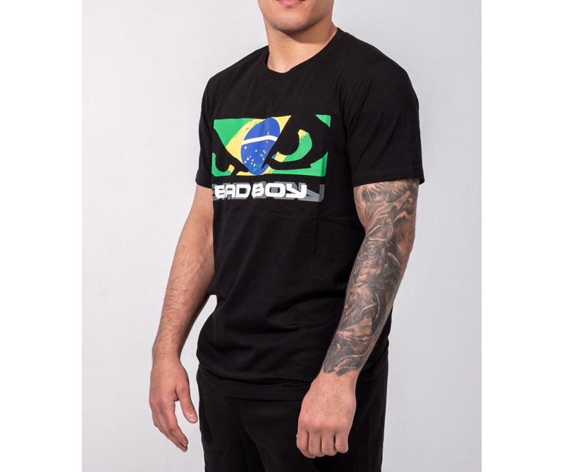 BAD BOY brazilian flag t-shirt - black