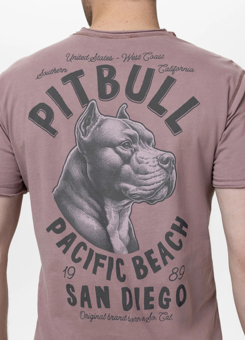 Pitbull Sports Denim Washed Raw PACIFIC -burgundy