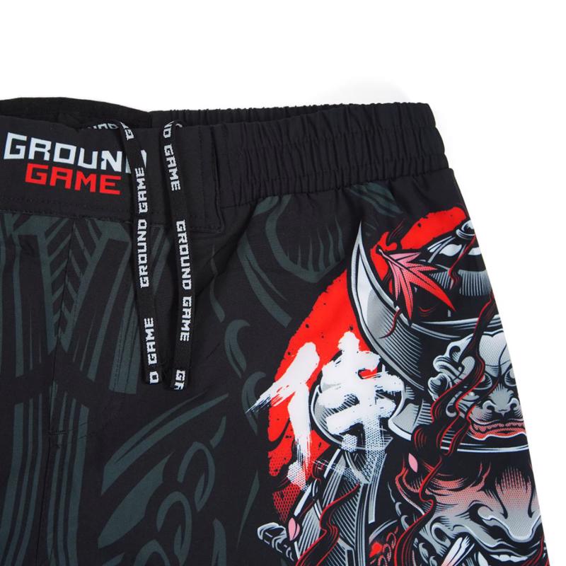 GROUNDGAME LIGHT samurai 2 FIGHTSHORTS - BLACK