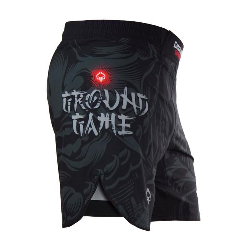 GROUNDGAME LIGHT samurai 2 FIGHTSHORTS - BLACK