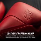 Hayabusa E1 Leather Boxing Gloves-canyon red