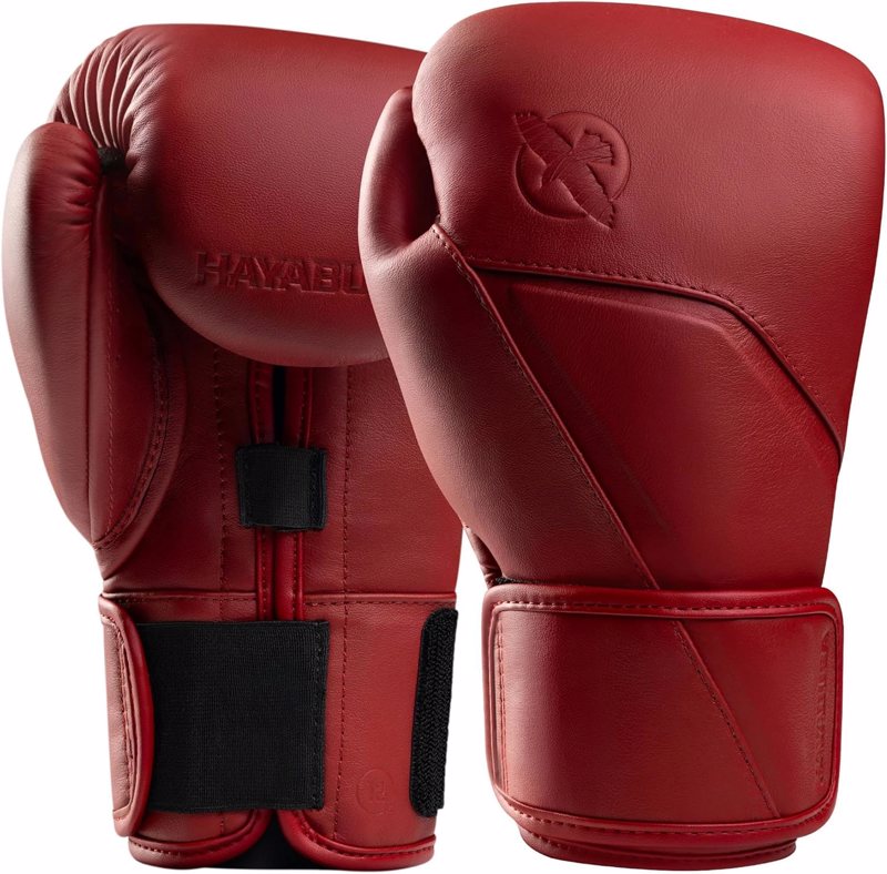 Hayabusa E1 Leather Boxing Gloves-canyon red