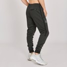 LEONE TROUSERS MELANGE - dark GREY