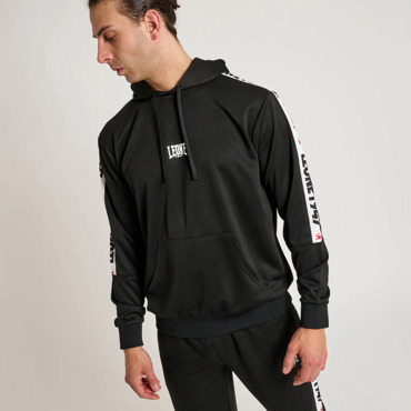 LEONE LIGHTWEIGHT STRIPE 47 HOODED SWEATSHIRT 