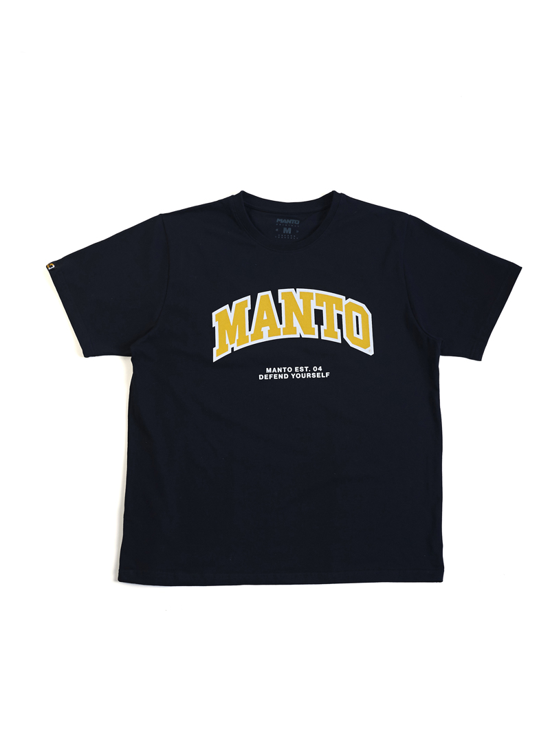 MANTO varsity oversize tshirt-  black