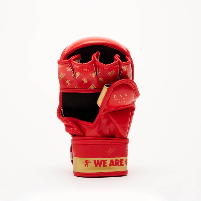 LEONE MMA GLOVES DNA-red