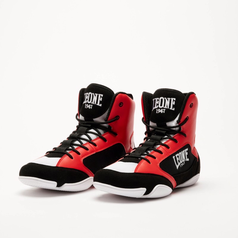 Leone PREMIUM BOXING SHOES - red