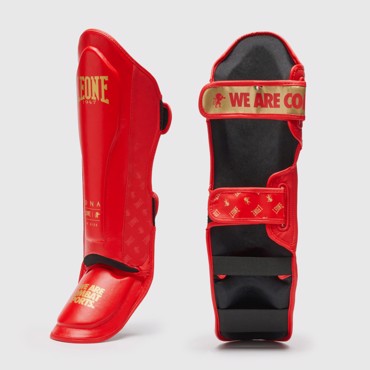 Leone Shinguards DNA -  red