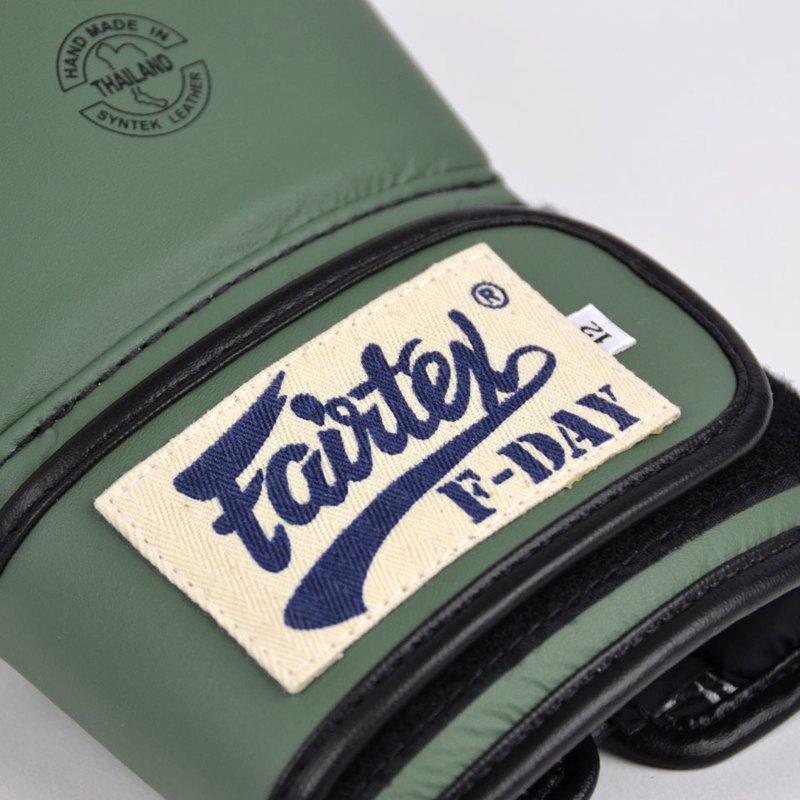 FAIRTEX BGV11 F-DAY MUAY THAI GLOVES-KHAKI