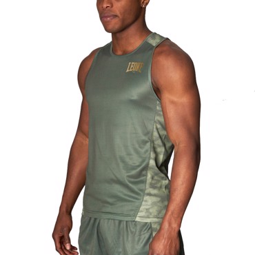 LEONE EXTREME 3 BOXING SINGLET-GREEN